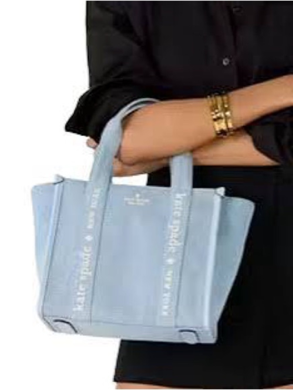 kate spade Denim Blue Tote with Logo Detail